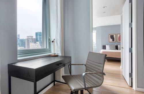 Central New York City Apartment | Impeccable Midtown 2BR w/W/D, nr Rockefeller Ctr, by Blueground