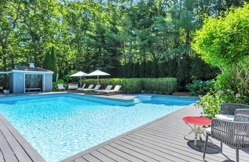 East Hampton House | Impeccably Designed East Hampton Home with Complete Privacy and Pool,.