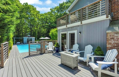 East Hampton House | Impeccably Designed East Hampton Home with Complete Privacy and Pool,.
