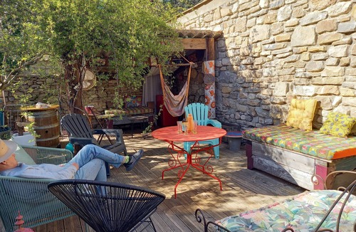 Claret House | In Pic St Loup, stone vacation home in a hamlet surrounded by vineyards