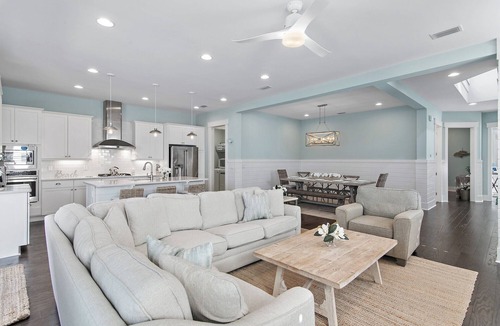 Santa Rosa Beach House | In the Key of the Sea! Private Saltwater Pool & Hot Tub | Free 6 Bikes + 6-Seater Golf Cart Included