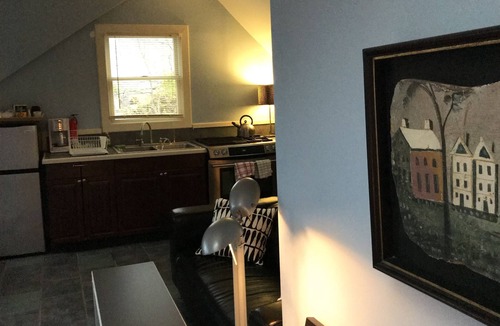 Lubec Apartment | In Town Private Studio with Hot Tub!