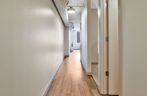 Downtown Wichita Apartment | In Unit Laundry with Spacious Kitchen in Art Gallery Alley