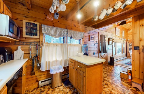 Neshobe Beach House | Incredible lakefront retreat with dock, generous deck, firepit, & amazing views