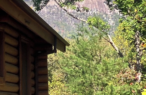 Pickens Cabin | Incredible Mountain View! Log Cabin steps from Table Rock State Park.