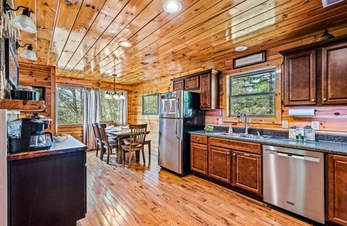 Pigeon Forge Cabin | Indoor Pool, Coffee Bar, Fire Pit, Games