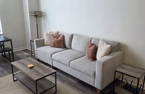 Wholesale District Apartment | Indy Skywalk Access 2Bed/2Bath
