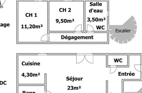 Saint-Aubin-la-Plaine House | Inn Saint-Aubin-la-Plaine, 2 bedrooms, 4 people