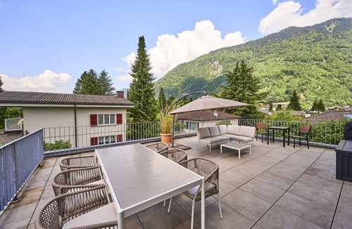 Central Interlaken Apartment | Interlaken Loft with Large Terrace
