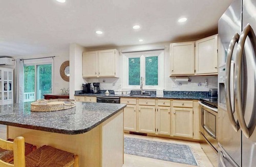 East Falmouth House | Inviting dog-friendly home with furnished deck & firepit, near golf