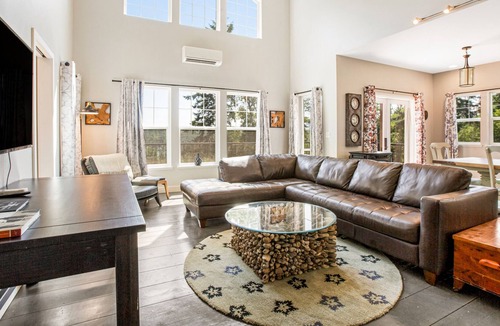 Port Ludlow House | Inviting, dog-friendly home with spacious deck, & firepit