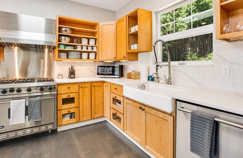 Port Ludlow House | Inviting, dog-friendly home with spacious deck, & firepit