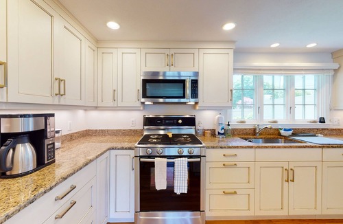 Falmouth House | Inviting duplex with central AC, grill, firepit, & walk to beach