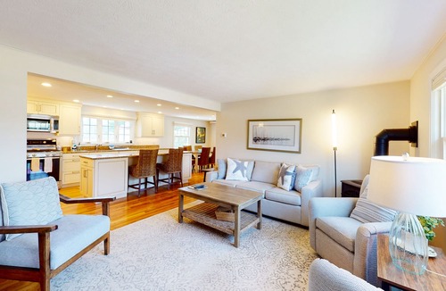 Falmouth House | Inviting duplex with central AC, grill, firepit, & walk to beach