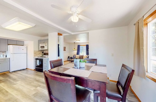 Warrenton House | Inviting home with full kitchen, patio, firepit, & W/D