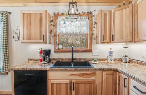 Arkdale House | Inviting home with game room, firepit, full kitchen, & W/D