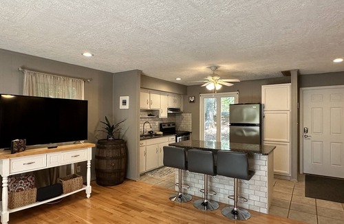 High Point House | Inviting lakefront home with firepit, balcony & W/D - dog-friendly