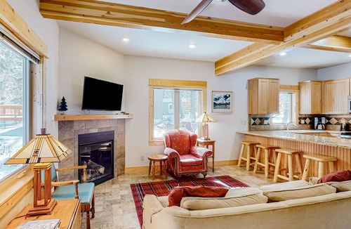 Joseph House | Inviting riverfront home with fireplace, mountain view & W/D - dog-friendly