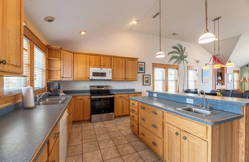 Nags Head House | Island Time - NH MP 11, 50 Ft to Beach, Elevator, Pool, Free Pool Heat, Hot Tub, Pets OK, YR Flex
