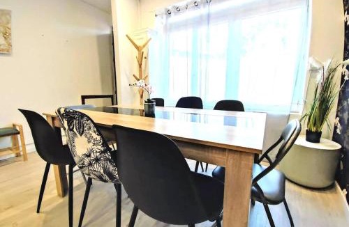 Croix House | Japandi 4 chambres Wifi proche parc Barbieux