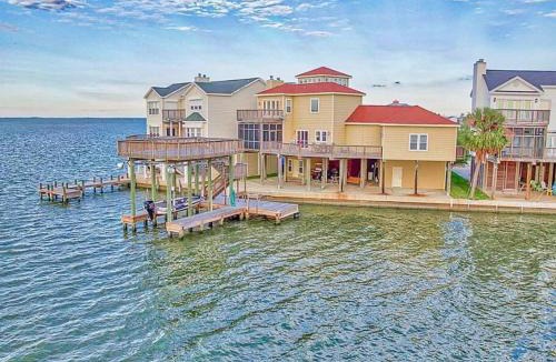 Terramar Beach House | Jaw-dropping bayfront home with panoramic water views, boat slip, and cowboy pool