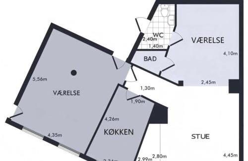 Aalborg Midtby Apartment | John F Kennedys Suite