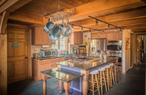North Pownal House | Karin's Place VT: Secluded post and beam with private pool, sauna, & playground