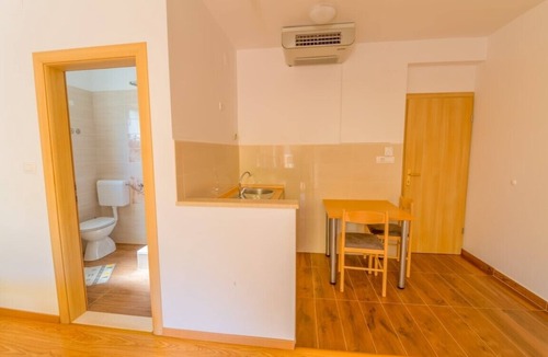 Polace Apartment | Karla - Studio in Polače, balcony with partial sea view
