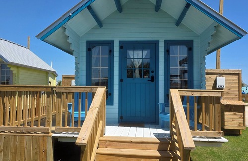 Port Bolivar House | "Ken" Beach Bunkie tiny home, Ken Bunkie beach glamping cabin