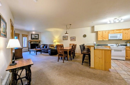 Mountain House Condo | Keystone Getaway | Balcony w/Views & Hot Tub