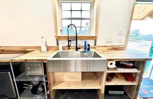 Town of Milo Cabin | Kick back and relax in this calming, stylish space!