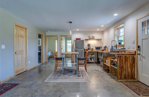 Town of Milo Cabin | Kick back and relax in this calming, stylish space!