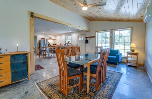 Town of Milo Cabin | Kick back and relax in this calming, stylish space!