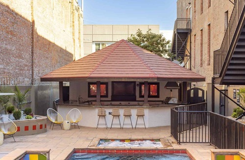 South Main Historic District Apartment | King-Size Loft-Style 1-BR Apt w/ Pool