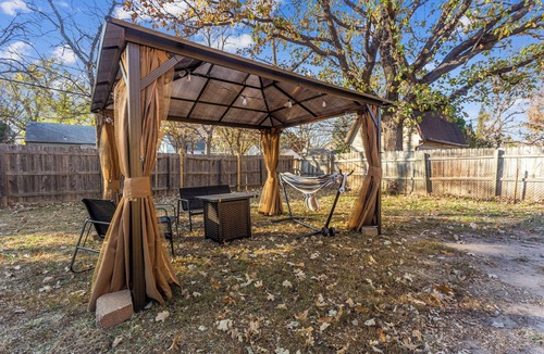 Wichita House | KingBed, Gazebo & Firepit - Near Wichita DT & Ascension Hospital