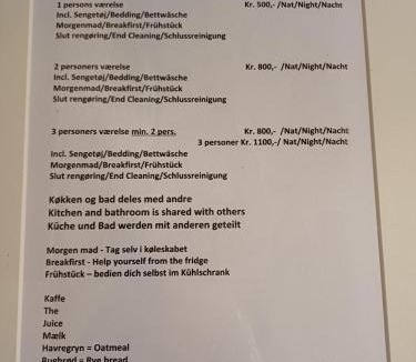 Ulfborg Bed & Breakfast | KLAUSIEVEJ B&B