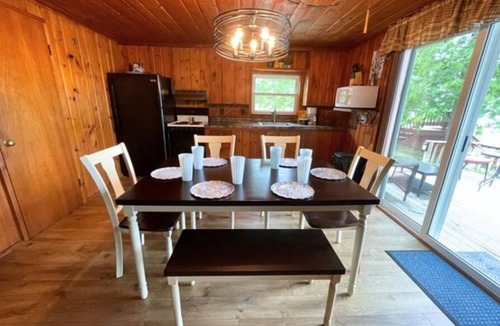 Long Lake House | Knotty Nook - Lakefront with Sandy Beach 3 Bed with pullout couch 1 Bath