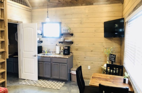 Mountain View Cabin | Knotty Squirrel Unit 2 King Suite with Ladder Loft