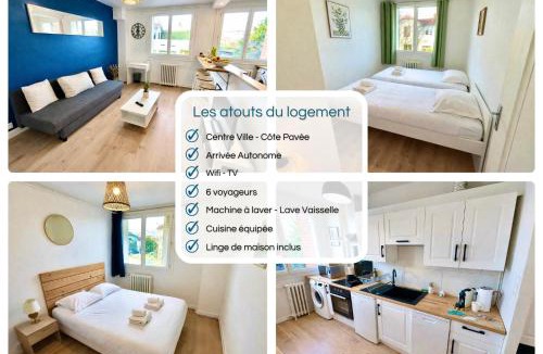 Cote Pavee Apartment | " L'écrin de la Moure " Centre Ville - Wifi - 6 peronnes