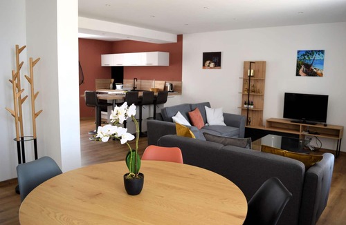 Langrune-sur-Mer Apartment | L'artiste, Moderne Avec vue mer - Cour - Parking