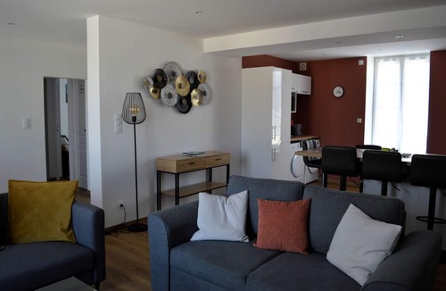 Langrune-sur-Mer Apartment | L'artiste, Moderne Avec vue mer - Cour - Parking