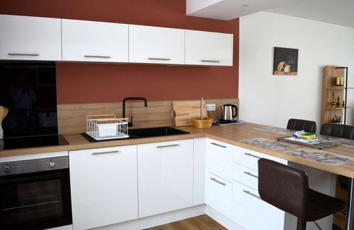 Langrune-sur-Mer Apartment | L'artiste, Moderne Avec vue mer - Cour - Parking