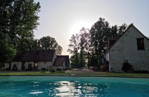 La Suze-sur-Sarthe Bed & Breakfast | L 'Aupinouse Chambre double Pivoine avec salle d'eau privative