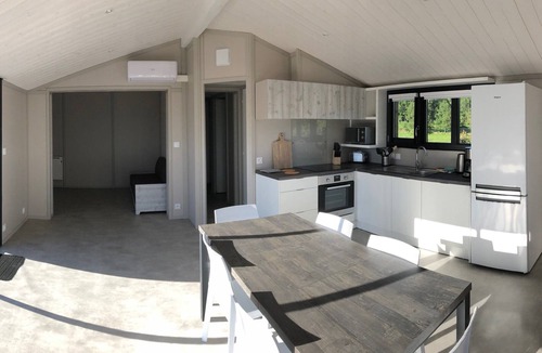 La Chapelle-Taillefert Cottage | L'Ecrin du Breuil - Chalet le Joyau Private pool Jacuzzi Petanque court