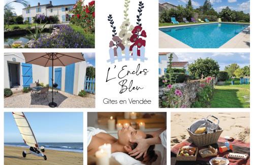 Chaille-les-Marais Apartment | L'enclos bleu, gîte - marais poitevin avec piscine chauffée