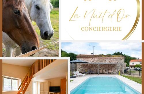 Saint-Macaire-en-Mauges House | L'Evasion en Pierre Piscine et Étang Privé