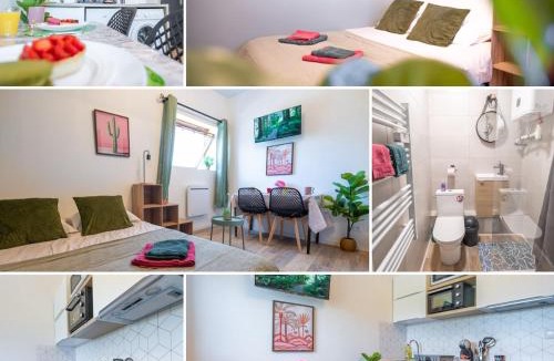 Anzin Apartment | L'Exotique - Parking I Netflix I Gare I WIFI TRÈS HAUT DÉBIT - Calme & Cosy