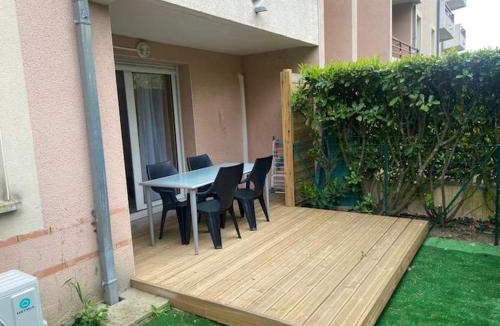 Pont des Demoiselles-Montaudran-La Terrasse Apartment | L'instant Détente avec terrasse climatisation et parking