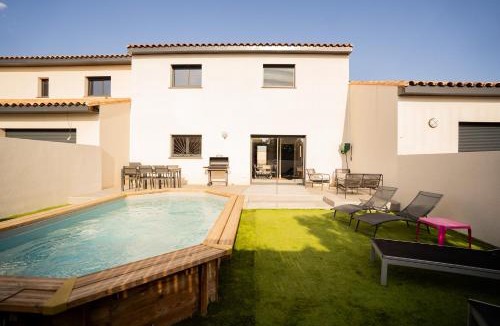 Salses-le-Chateau Villa | La Blanche de Salses 15 min Beach Pool AK