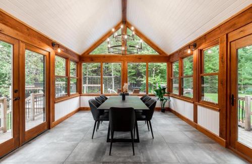 Saint-Faustin-Lac-Carre Ski Chalet | La Canopée - Piscine privée chauffée - Spa - Mont-Blanc